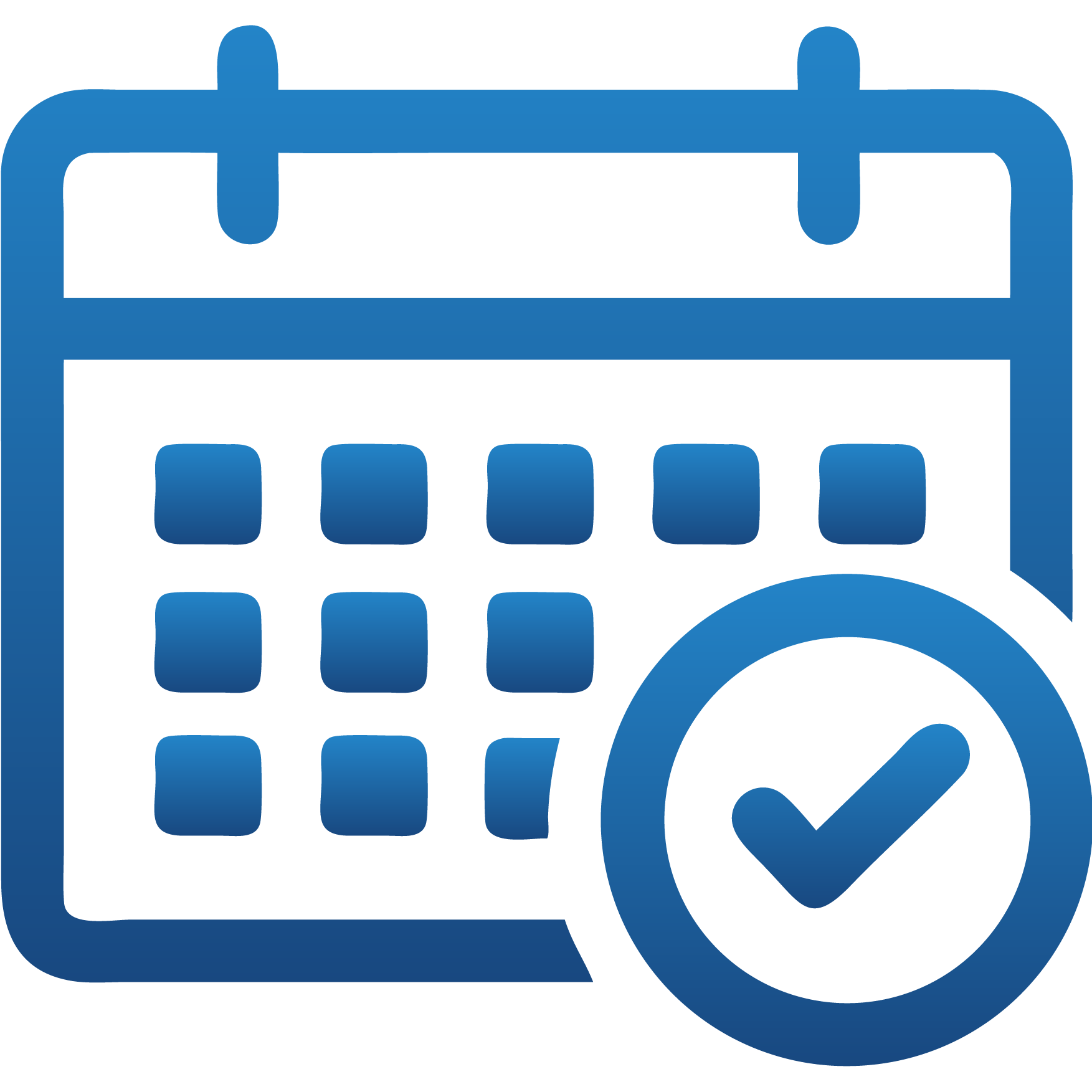 Calendar icon with a check mark